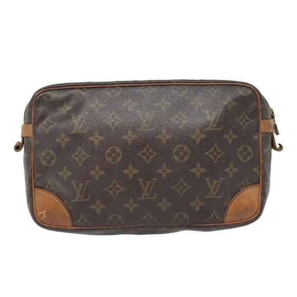 LOUIS VUITTON Monogram Compiegne 28 Clutch Bag - Picture 2 of 16